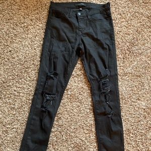 Flying Monkey Ripped Distressed Black Pants Size 26